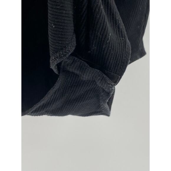 MANGOPOP Women's Black Ribbed Scoop-Neck Sleeveless One-Piece Bodysuit SZ S - Picture 7 of 11